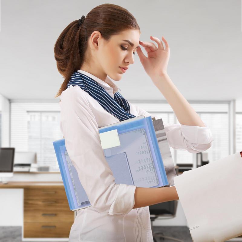 Bunte Ordner für Dateien im A4-Format, Dokumente, Schreibwaren, Werkzeuge, wasserdicht, durchsichtige Aktentaschen, Snap-On-Design für Dokumente, Rechnungen