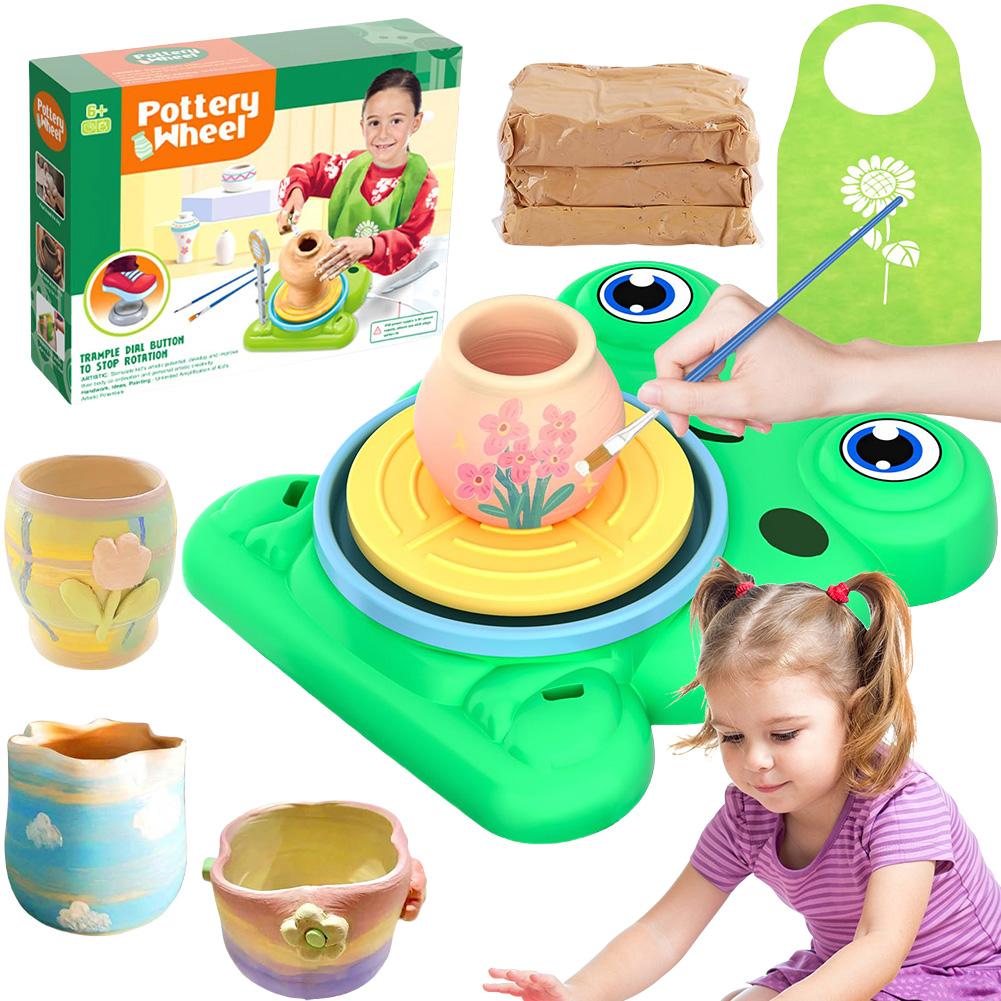 

~ DIY Clay Maker Полный набор для рисования по керамике Искусство и ремесла для детей 8-1 года Frog pottery machine