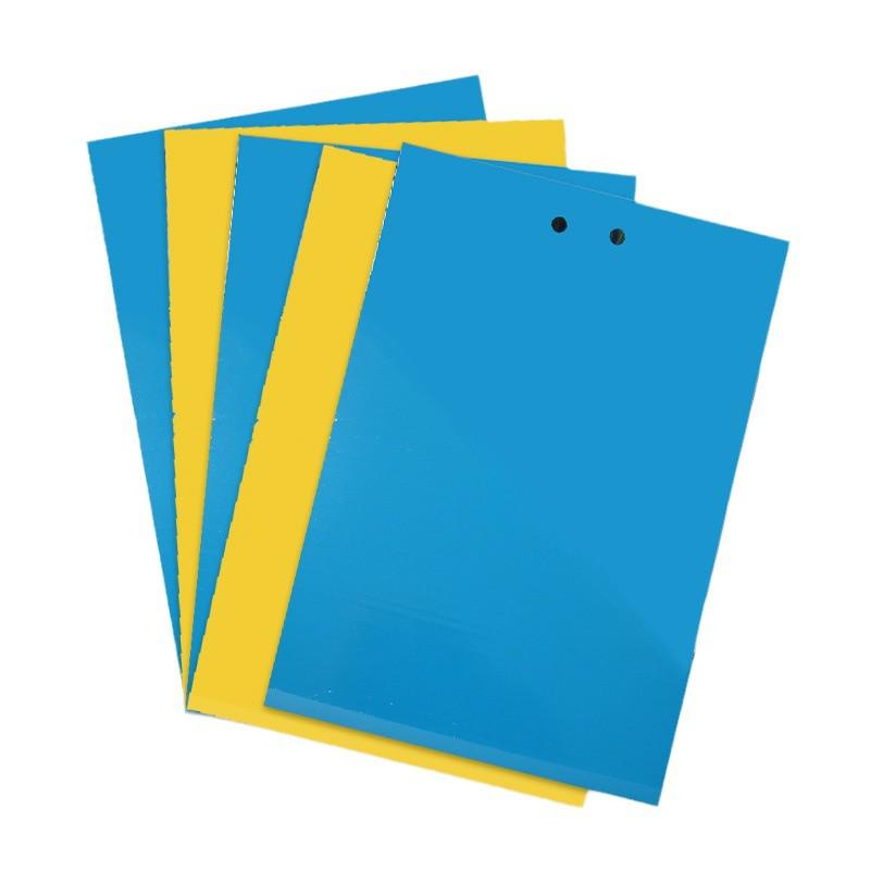 Dual-Sided Insect Sticky Boards: Blue for Attraction, Yellow for Sun & Rain Protection