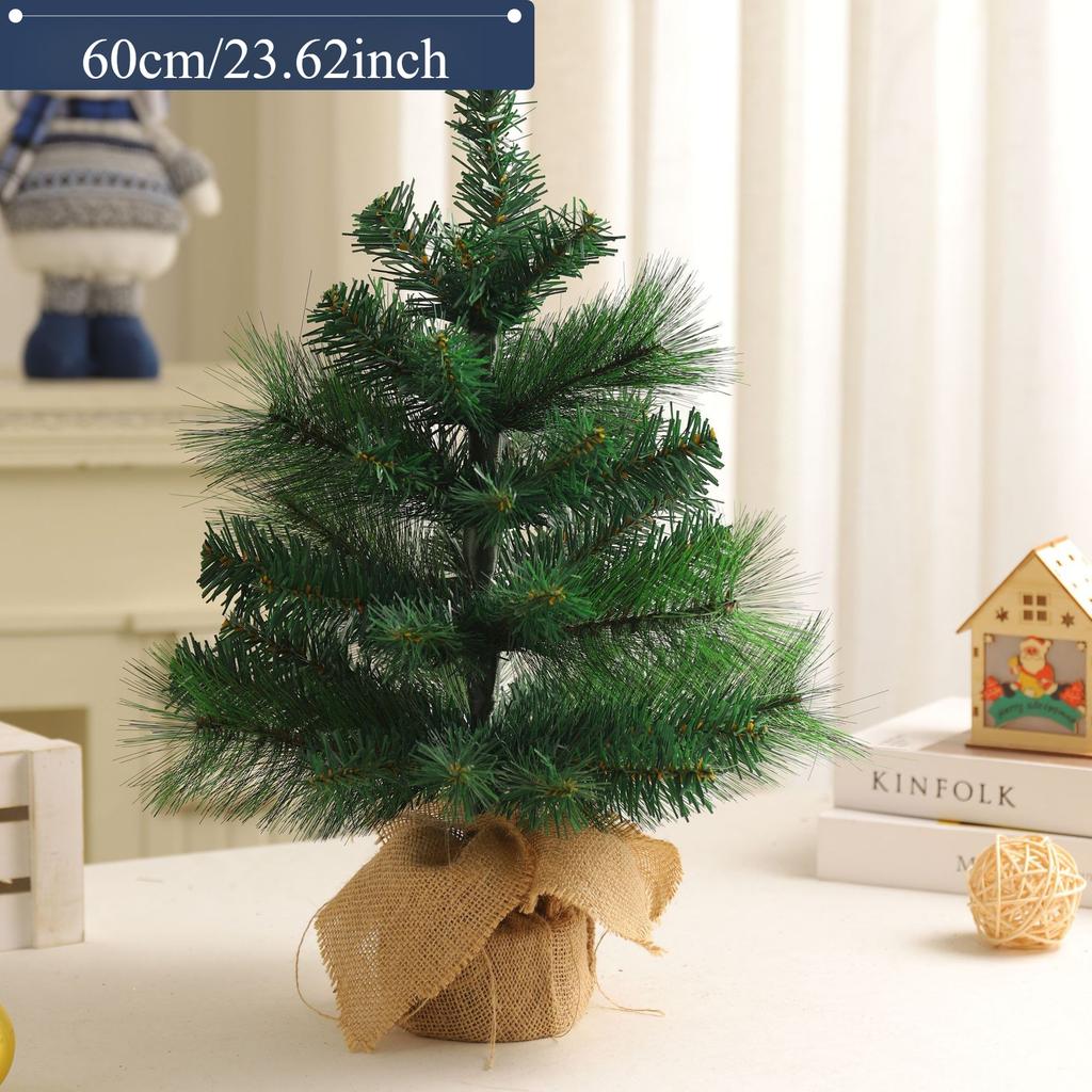 Christmas Decoration Desktop Christmas Tree Home 45CM60CM Ornament Mini Plush Tree Simulation Tree Package