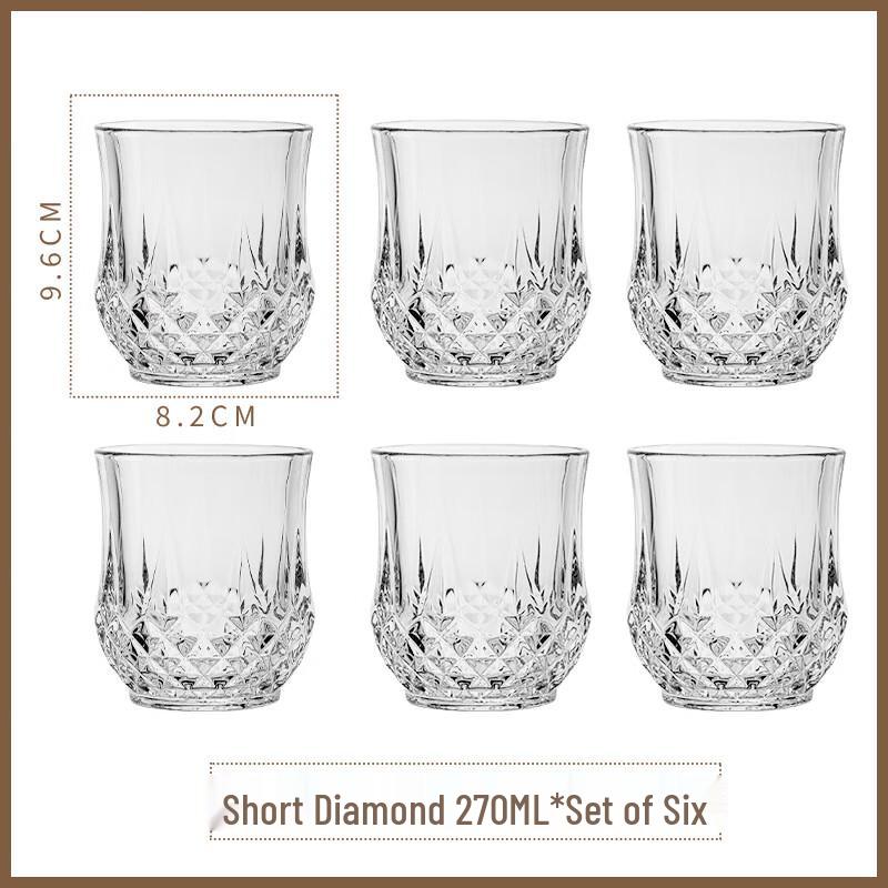 Huazao Baijia Heat-Resistant Glass Tea Cup Set 270ml