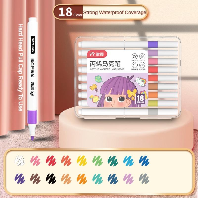 12/24/36/48/60 Colors Marker Hard/Soft Tip Opaque Color Layering Color Pen Art Supplies for Korean Stationery School Supplies