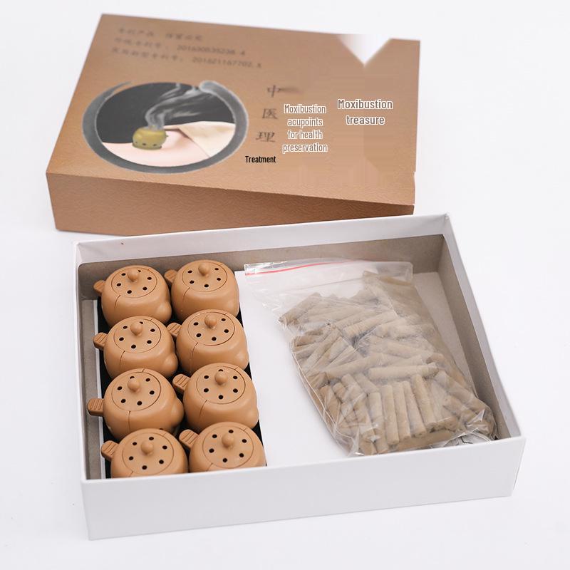 Portable Smokeless Moxibustion Device - Ancient Health Preservation Box for Moxa Sticks and Physiotherapy