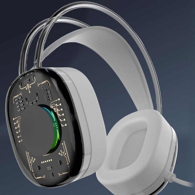 Professional 7.1 Channel Head Mounted Earphone Corded Headphone with Microphone for Computer Gaming