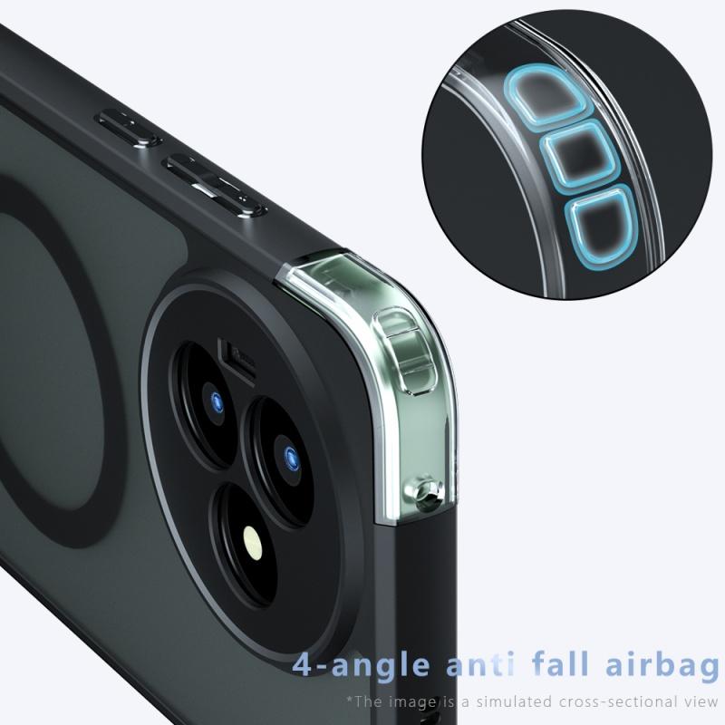 For Redmi K80 Ultra Case Matte Magsafe Drop-proof Built-in Airbag Corner Non-yellowing Material Soft Cover