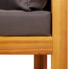 9 Piece Garden Sofa Set with Cushions Acacia Wood & Rope