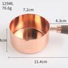 In-Stock Rose Gold & Walnut Wood Handle Measuring Spoons and Cups Set