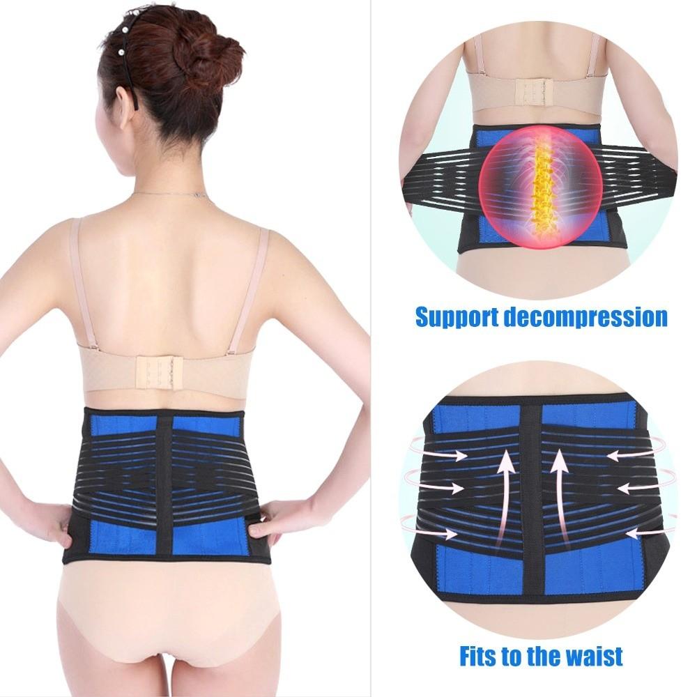 Double Pull Back Lumbar Support Belt Anti-skid Waist Trainer Brace Waist Orthopedic Corset  Sports