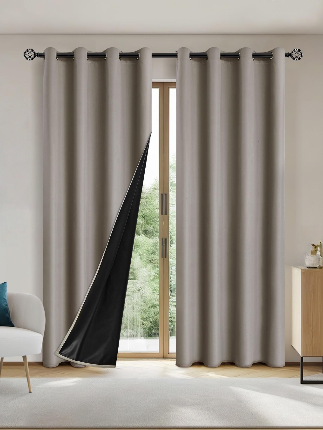 

1pc 1mX130cm/160cm/200cm/250cm Width Blackout Curtains, Window Blackout Curtain for Living Room, Bedroom, Room Decor Curtains 1mX130cm хакі