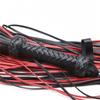 פטיש שחור&;שוט עור PU אדום ידית Flogger מכה משוט Knout פלרטוט BDSM משחק למבוגרים צעצועי מין ארוטיים לנשים