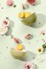 Staub Ceramic Bowls, 12cm, Set of 2, Macaron Green, Microwave-Safe, Officially Sold in Japan, Z1023-687