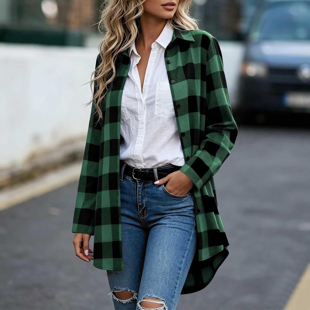 Women's Fashion Long Sleeve Loose Fit Jacket for Casual Daily Wear