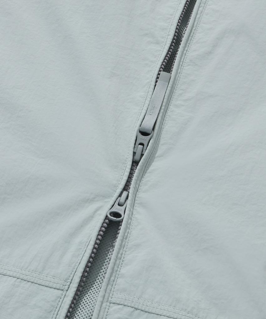 Covernat Comfy Nylon Windbreaker Jumper Light Grey