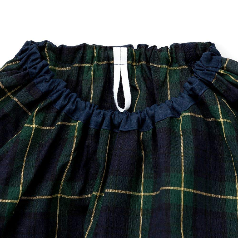 COLORFUL CANDY STYLE Long Sleeve Smock for Kindergarten and Tartan Check and Dark N1139920 Boys' Daycare, 120-130cm, Green,