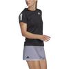Adidas T Shirts Women's Black Crew Neck Moderate Straight Fit HS1450