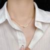 Simple Pearl Necklace For Women Summer Choker Light Luxury Fashion Jewelry Titanium Steel Necklace