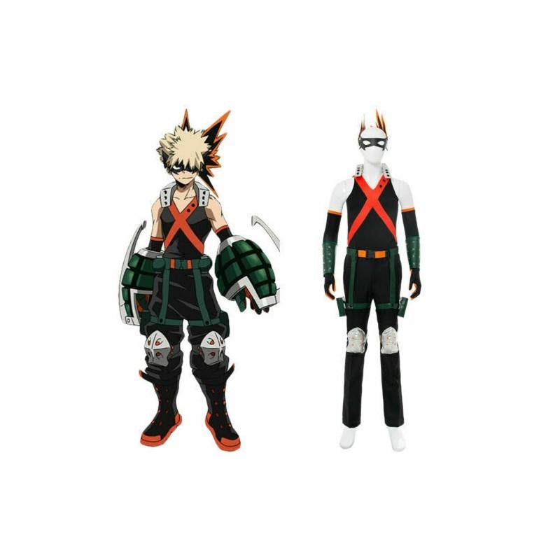 My Hero Academia Bakugou Katsuki Cosplay Costume With Headband And Protective Gear For Anime Fans