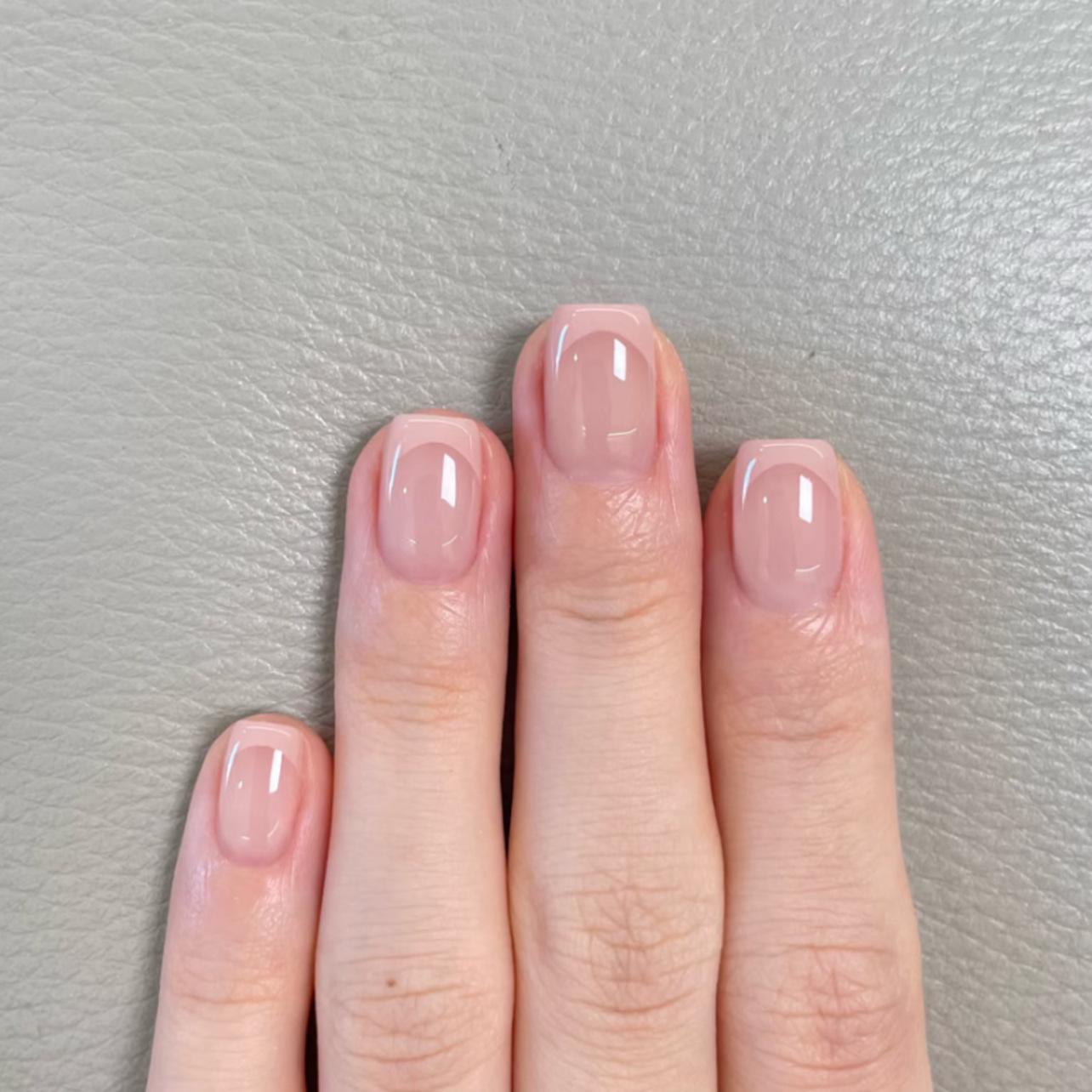 Simple French Rose Pink Short Square Wearable Nails - Hot Selling Manicure Fake Nails