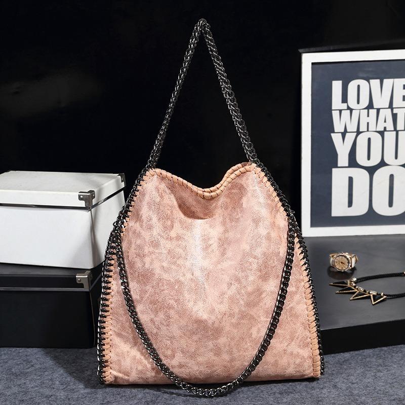 Large capacity women's bag new foldable chain support extra large bag shoulder crossbody versatile three chain bag