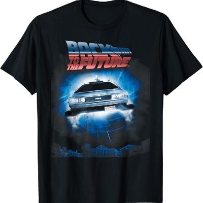 Camiseta del DeLorean Flotante de Regreso al Futuro