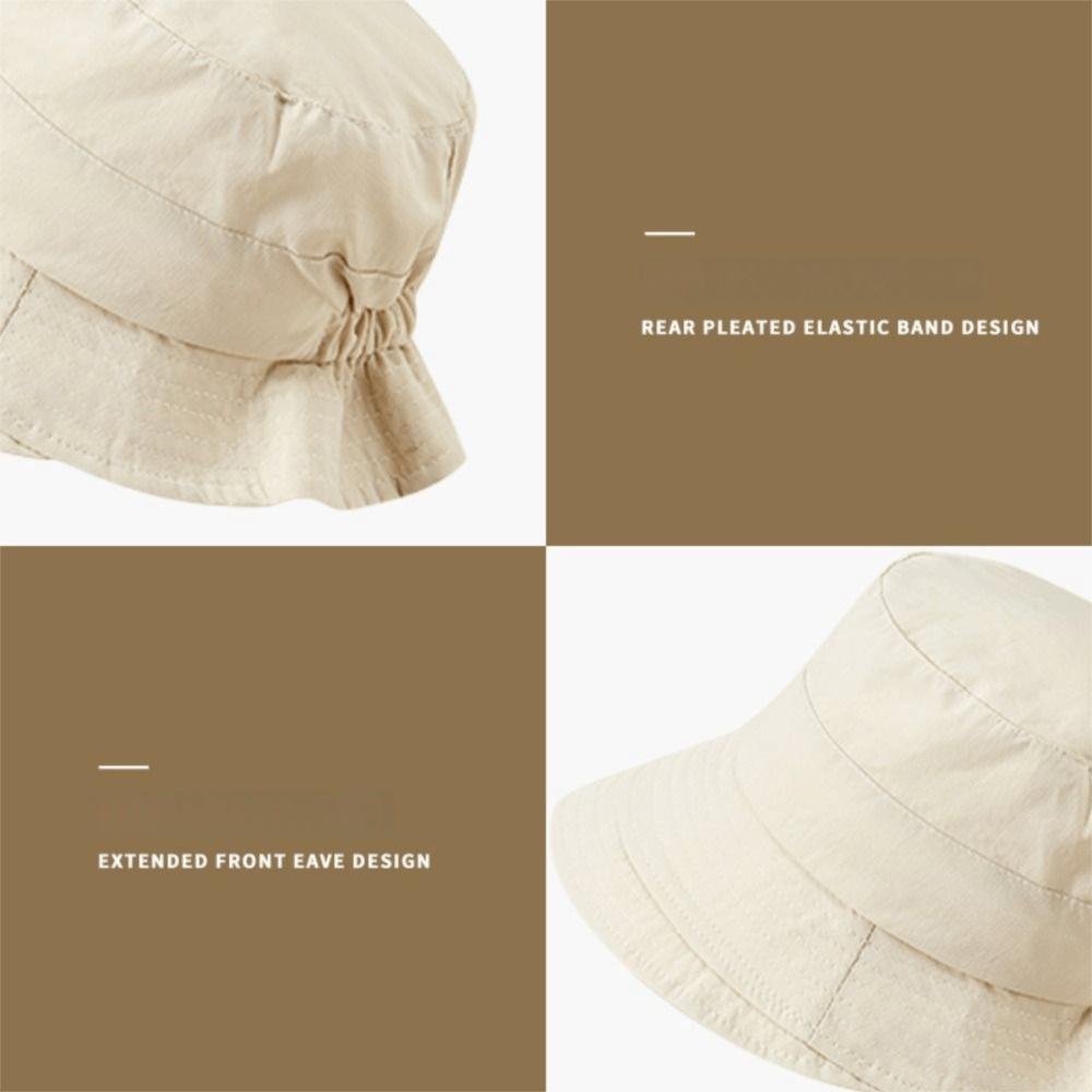 Japanese Style Sun Protection Hat Thin Bucket Hat Casual Fishing Caps  Outdoor