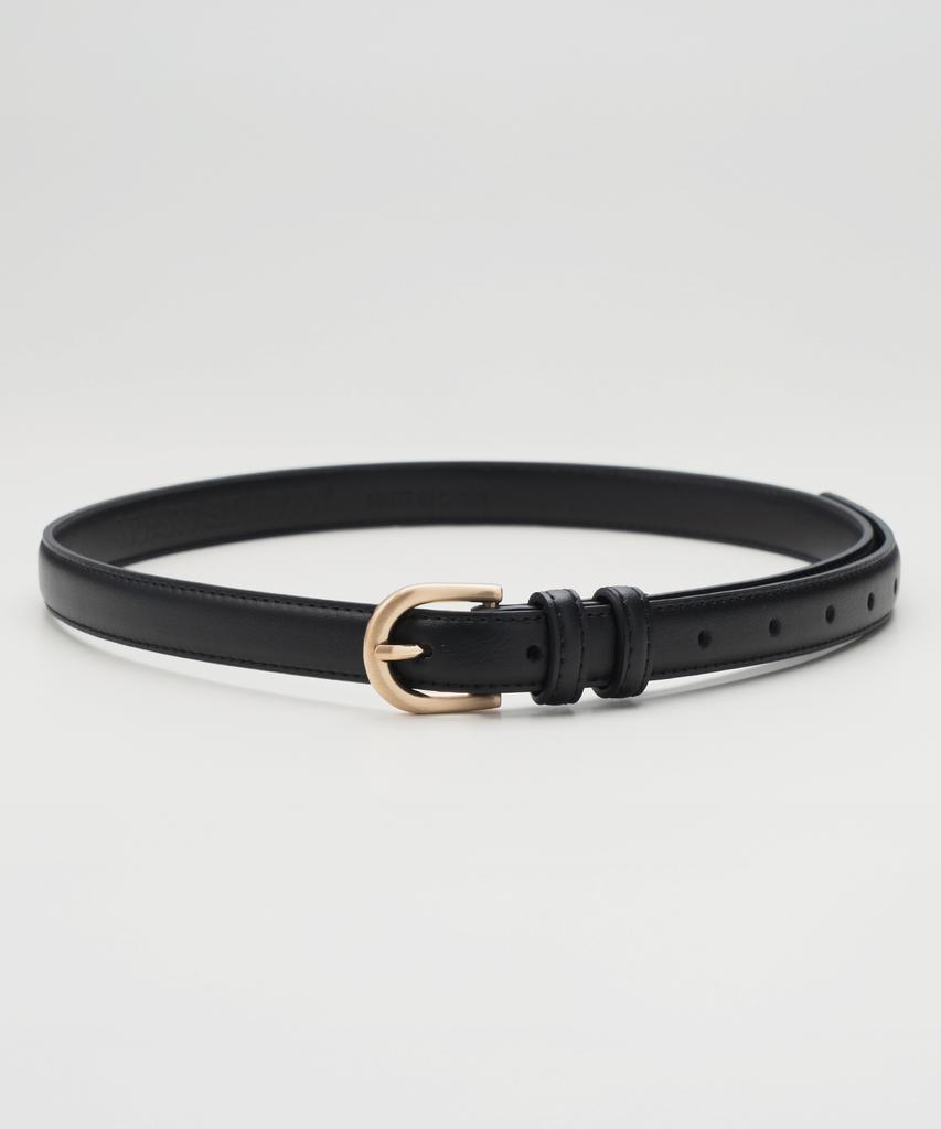 Nuateuseutyudio Basic Slim Round Leather Belt_6Color
