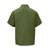 Men's Summer Solid Color Vintage Zipper Lapel Short Sleeve Shirt Tops