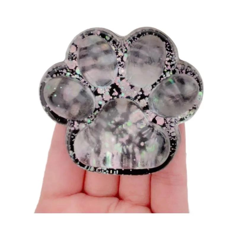 1 Creative Design Kitten Paw Squeeze Toy Feeling Dark Starry Sky Series Stress Relieving Squeeze Toys Stress Reliever Toys