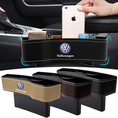 For Volkswagen VW Car Seat Gap Storage Box Abs Seat Seam Pockets Trunk Organizer For Volkswagen VW GTI Rline R Polo Golf MK8 Pas