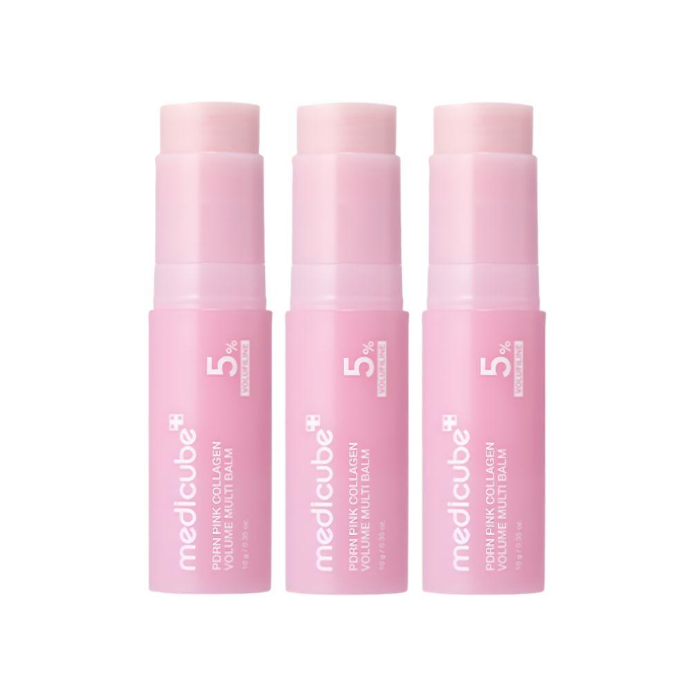 Medicube PDRN Pink Collagen Volume Multi-Balm 10g Wrinkle Care Stick for Face and Deep Line Plumping