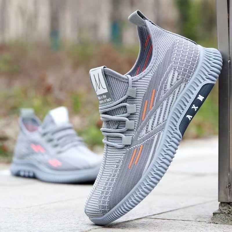 Neue Mesh Fly Weave Atmungsaktive Dämpfung Lässig Vielseitig Athleisure Herrenschuhe