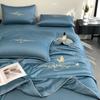 Summer Thin Duvet Silky Comforter Luxury Style Blanket Machine Washable Quilt Single/Double Bedspread (Pillowcase Need Order)
