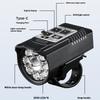 1 Set Luce Anteriore LED per Bici Tipo-C Ricaricabile Lampada per Bici Luci Ultraleggere per Manubrio Torcia per Ciclismo Impermeabile Faro