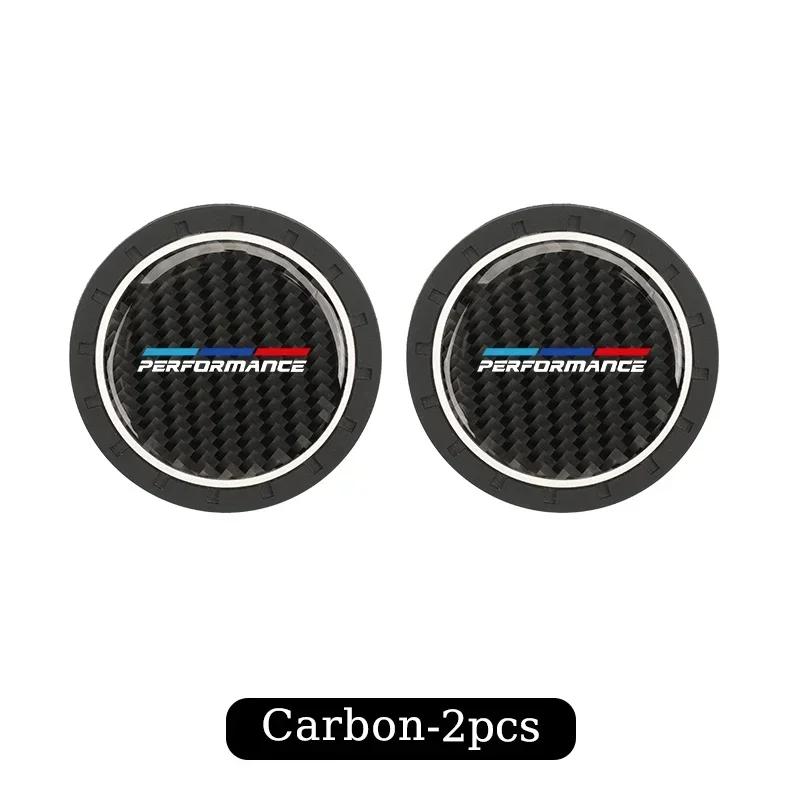 

-2PCS Car Interior Coaster Water Cup Mat Waterproof Pad For BMW M Performance 1 2 3 4 5 7 Series X2 X3 X4 X5 X6 X7 M2 M3 M4 M5 M Carbon-3