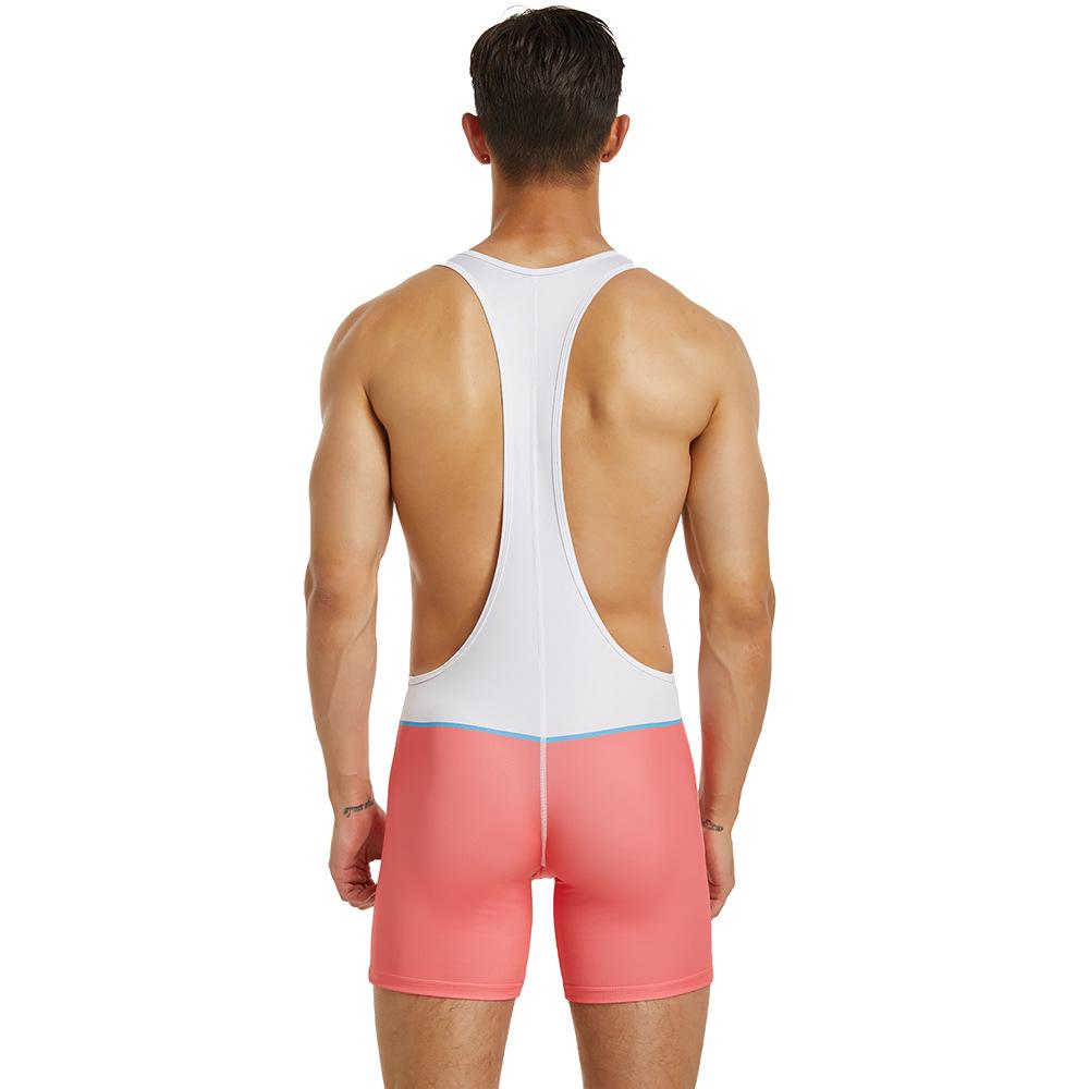 Men's One-Piece Patchwork Workout Vest - TAUWELL Training Clothes, In Stock