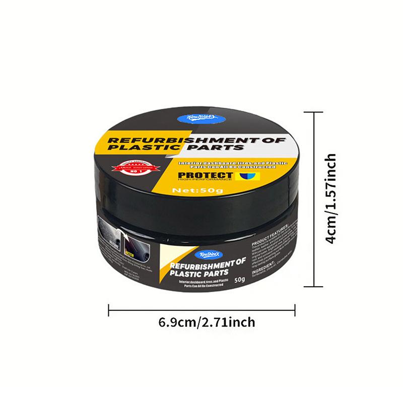 Automotive Plastic Repair Agent-Interior And Exterior Plastic Polishing Wax Scratch Repair Anti-Aging Cream Suitable For Tires