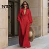 Autumn Women Dresses Button Front Shirt Dress, Long Sleeve Turn-down Collar Collared Style Solid Color Cinched Waist Dress for Daily Office Casual