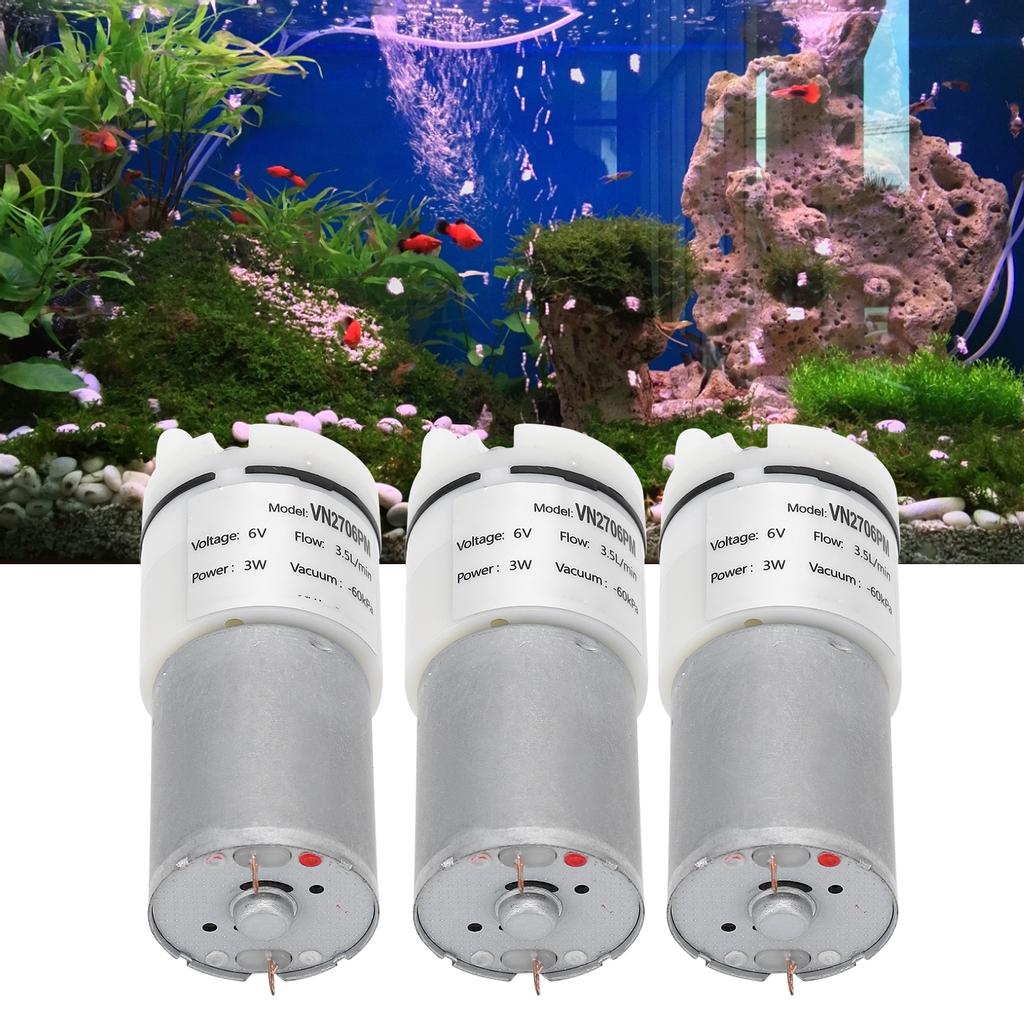 3 Stück Mikro-Wasserpumpe Mini Tauchmotor Aquarium Luftzubehör DC6V VN2706PM