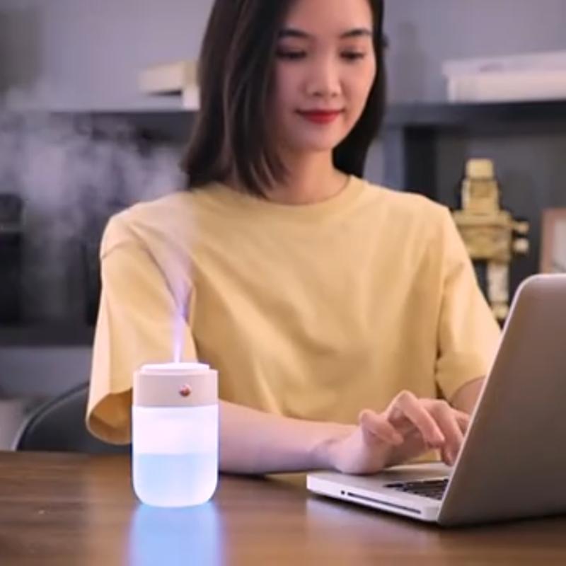 Portable Ultrasonic Humidifier Usb Mini Mist Fogger Car Air Freshener Purifier With 7 Color Light Umidificador For Home Office