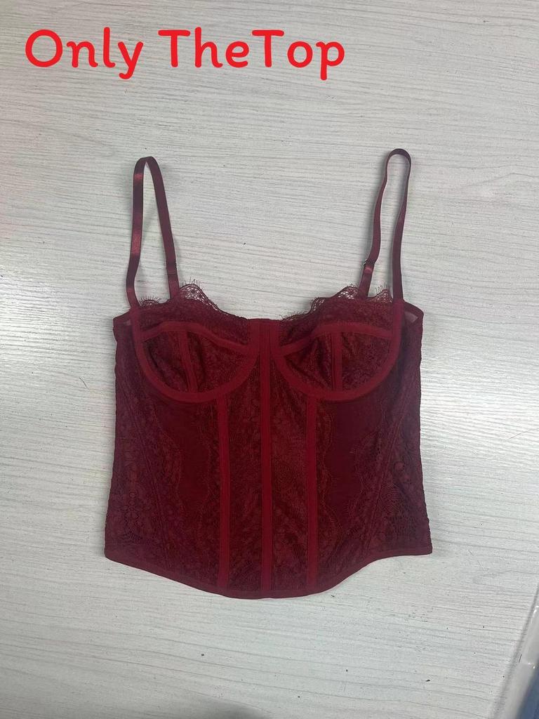 Sexy Lace Corset Top With High Elastic Mesh Fabric For Adult Women