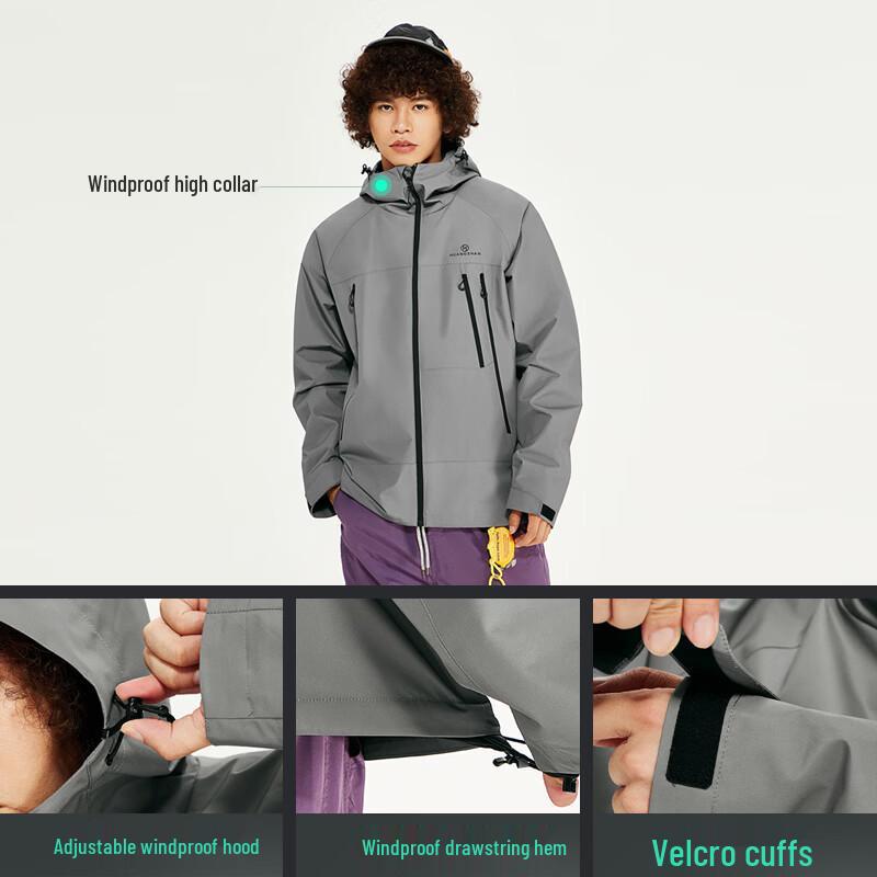 Camel Huangshan M35CK07135 Unisex Water-Repellent Outdoor Jacket