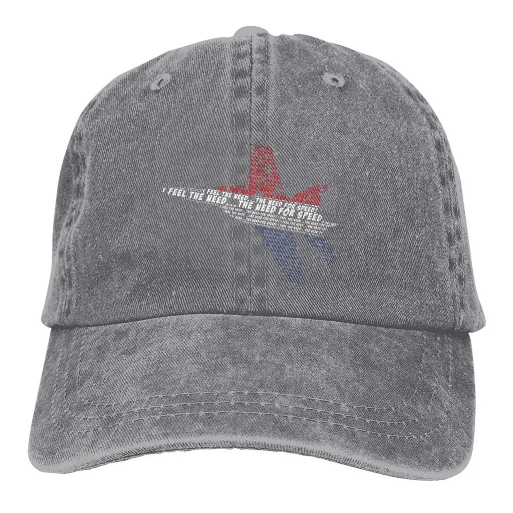 Pure Color Cowboy Hats The Need For Speed Women's Hat Sun Visor Baseball Caps Top Gun Maverick Goose Film Peaked Trucker Dad Hat