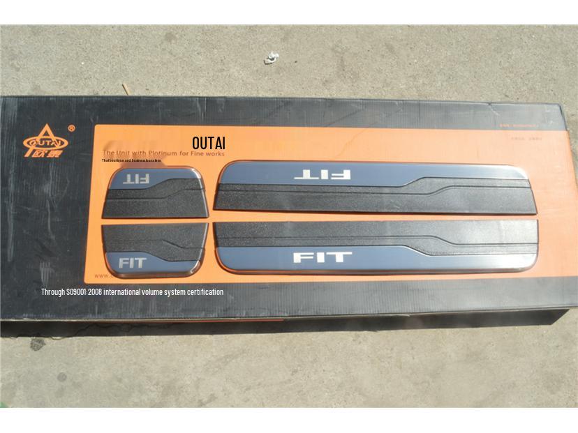 Stainless Steel Welcome Pedal Door Sill Strips for 14-18 Fei Models