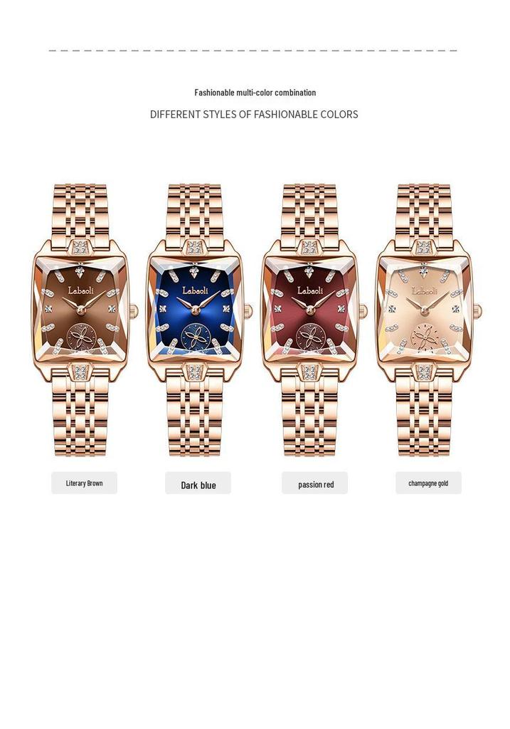 La Baoli Women's Waterproof Quartz Steel Band Wristwatch - Popular Style LA613