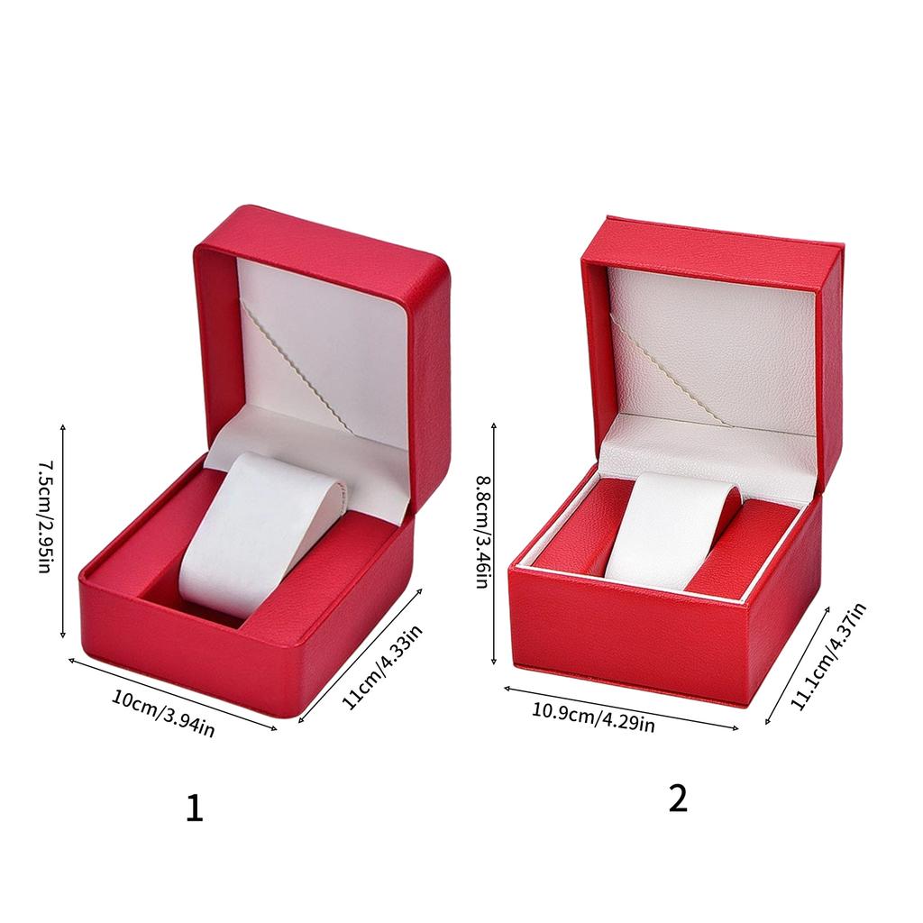 Modische Einzeluhren-Geschenkbox in mehreren eleganten Farben, praktisch für Schmuck- und Armband-Aufbewahrungslösung