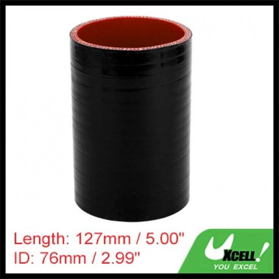 UXCELL 60/63/65/68/70/76/80/83/90/102/127/152mm ID Longueur 127mm Angle 0 Degrés 4 Plis Renforcé Haute Température Voiture Silicone Durite de Refroidissement