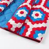 2023 Retro Y2K Colorful Print V-Neck Cotton-Padded Jacket for Women