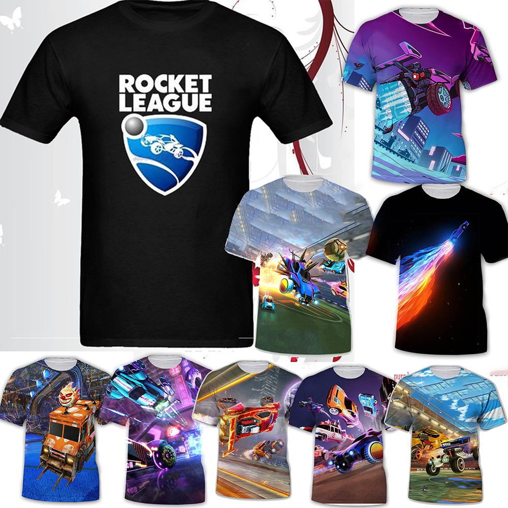 Kreativní design hry Rocket League, cool a módní tričko s neformální osobností