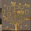 Ny DIY Familie Bilderamme Tre Veggklistremerker 3D Hjem Tre Veggspeil Fotokollasj Bilderammeklistremerker Hjemmedekorasjon