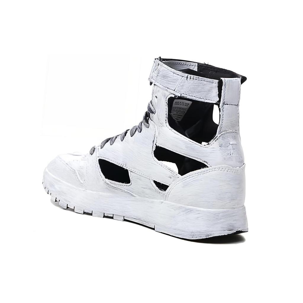 Reebok x Maison Margiela  Classic Leather Tabi High Whiteout Women Sneakers Black S39WS0099-P4242-H8666